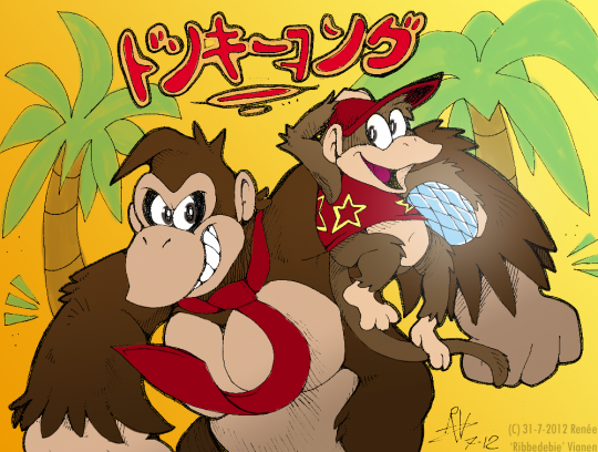 dk_and_diddy___banana_paradise_by_ribbedebie-d59eeqf