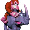 DK riding Rambi