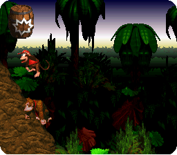 Climb and jump from the entrance cave...