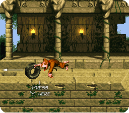 Roll as you hit the tire to bump it...