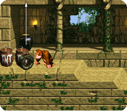 Have DK bounce high above the urn...