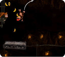 Super-jump from the starting platform...